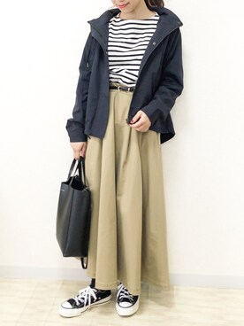 「URBAN RESEARCH Sonny Label（アーバンリサーチサニーレーベル）のアイテム（マウンテンパーカー）」を使った、ｎａｎａ♡さん（レディース・153cm）の秋コーディネート