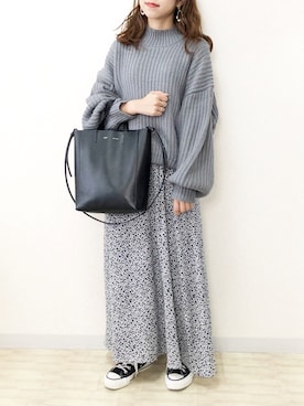 「SENSE OF PLACE by URBAN RESEARCH（センスオブプレイスバイアーバンリサーチ）のアゼルーズセーター（ニット/セーター）」を使った、ｎａｎａ♡さん（レディース・153cm）の秋コーディネート