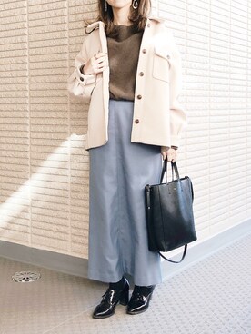 「MAJESTIC LEGON（マジェスティックレゴン）のアイテム（その他アウター）」を使った、ｎａｎａ♡さん（レディース・153cm）の秋コーディネート