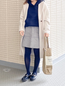 「SLOBE IENA（スローブイエナ）のアイテム（その他アウター）」を使った、ｎａｎａ♡さん（レディース・153cm）の冬コーディネート