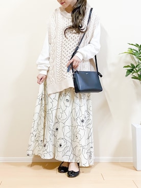 「Bou Jeloud（ブージュルード）のアイテム」を使った、ｎａｎａ♡さん（レディース・153cm）の冬コーディネート
