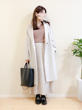 「SLOBE IENA（スローブイエナ）のアイテム（その他アウター）」を使った、ｎａｎａ♡さん（レディース・153cm）の冬コーディネート