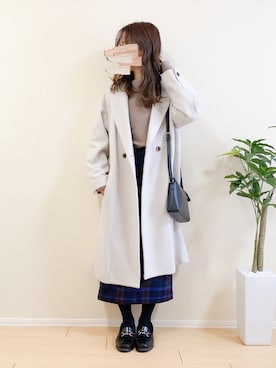 「SLOBE IENA（スローブイエナ）のアイテム（その他アウター）」を使った、ｎａｎａ♡さん（レディース・153cm）の冬コーディネート