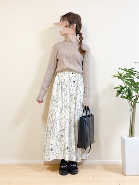 「Bou Jeloud（ブージュルード）のアイテム」を使った、ｎａｎａ♡さん（レディース・153cm）の春コーディネート