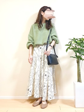 「Bou Jeloud（ブージュルード）のアイテム」を使った、ｎａｎａ♡さん（レディース・153cm）の春コーディネート