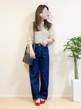 「アイテム（バングル/リストバンド）」を使った、ｎａｎａ♡さん（レディース・153cm）の春コーディネート