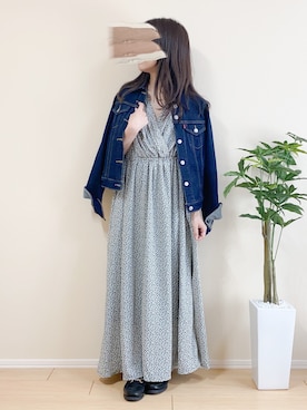 「archives（アルシーヴ）のアイテム（ワンピース/ドレス）」を使った、ｎａｎａ♡さん（レディース・153cm）の春コーディネート