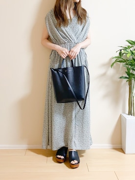 「archives（アルシーヴ）のアイテム（ワンピース/ドレス）」を使った、ｎａｎａ♡さん（レディース・153cm）の夏コーディネート