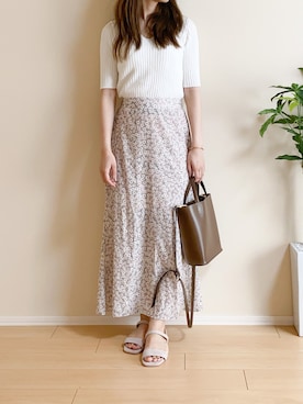 「MKT（エムケーティー）のアイテム（トップス）」を使った、ｎａｎａ♡さん（レディース・153cm）の夏コーディネート