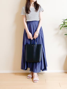 「Khaju（カージュ）のアイテム」を使った、ｎａｎａ♡さん（レディース・153cm）の夏コーディネート