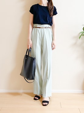 「EMMEL REFINES（エメルリファインズ）のアイテム」を使った、ｎａｎａ♡さん（レディース・153cm）の夏コーディネート