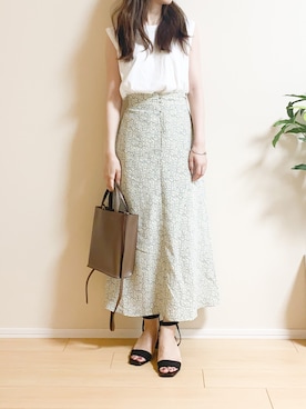 「STUDIOUS（ステュディオス）のアイテム（トップス）」を使った、ｎａｎａ♡さん（レディース・153cm）の夏コーディネート