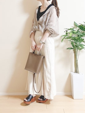 「CLEA（クレア）のアイテム（トップス）」を使った、ｎａｎａ♡さん（レディース・153cm）の夏コーディネート
