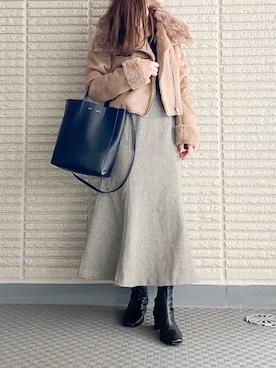 「FREE'S MART（フリーズマート）のアイテム（スカート）」を使った、ｎａｎａ♡さん（レディース・153cm）の秋コーディネート
