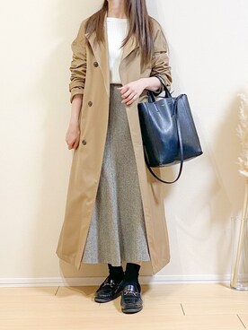 「FREE'S MART（フリーズマート）のアイテム（スカート）」を使った、ｎａｎａ♡さん（レディース・153cm）の秋コーディネート