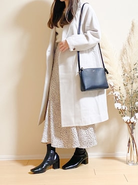 「SLOBE IENA（スローブイエナ）のアイテム（その他アウター）」を使った、ｎａｎａ♡さん（レディース・153cm）の冬コーディネート