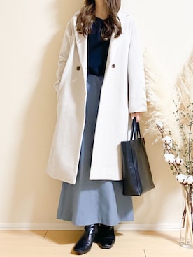 「SLOBE IENA（スローブイエナ）のアイテム（その他アウター）」を使った、ｎａｎａ♡さん（レディース・153cm）の冬コーディネート