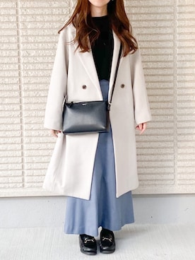 「SLOBE IENA（スローブイエナ）のアイテム（その他アウター）」を使った、ｎａｎａ♡さん（レディース・153cm）の冬コーディネート