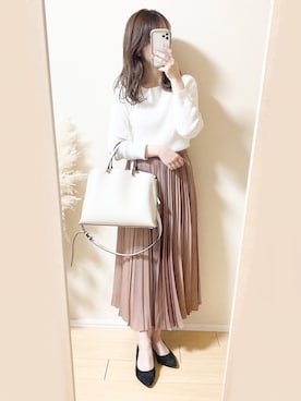 「EMMEL REFINES（エメルリファインズ）のアイテム」を使った、ｎａｎａ♡さん（レディース・153cm）の春コーディネート