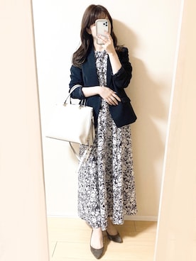 「ROPE' PICNIC（ロペピクニック）のアイテム（ジャケット/アウター）」を使った、ｎａｎａ♡さん（レディース・153cm）の春コーディネート
