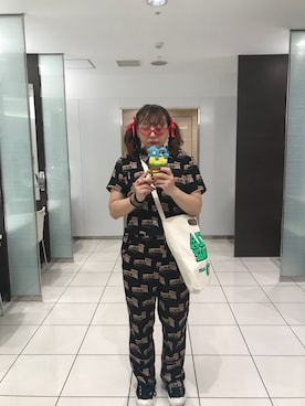 「Le Specs（-）のアイテム」を使った、miwaさん（レディース・163cm）の夏コーディネート