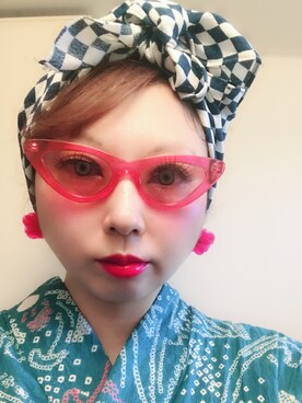 「BEAMS（ビームス）のアイテム（イヤリング）」を使った、miwaさん（レディース・163cm）の夏コーディネート