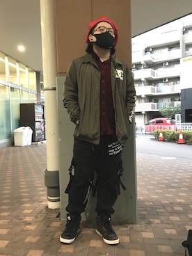 「DC SHOES（ディーシーシューズ）のアイテム（ジャケット/アウター）」を使った、ホンダネーション さん（メンズ・171cm）の冬コーディネート