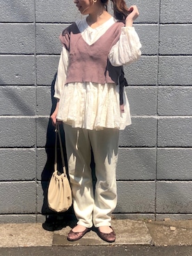 tomoさん（レディース・151cm）の春コーディネート