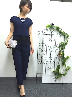 「PourVous（プールヴー）のアイテム（パンプス）」を使った、Mitsuさん（レディース・163cm）の冬コーディネート