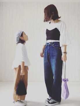 kinaさん（キッズ・120cm）の秋コーディネート