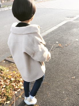 「やっぱりストリートが好き」｜「アイテム（その他アウター）」を使った、kinaさん（キッズ・128cm）の秋コーディネート