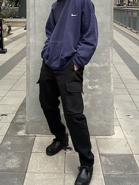 「アイテム（モカシン/デッキシューズ）」を使った、 Hさん（メンズ・174cm）の春コーディネート