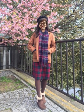 「holiday」｜「アイテム（スウェット）」を使った、LBさん（レディース・161cm）の春コーディネート