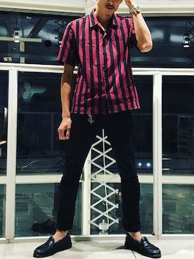 「JOHN LAWRENCE SULLIVAN accessory（ジョンローレンスサリバンアクセサリー）のアイテム」を使った、TAKU_0427さん（メンズ・165cm）の夏コーディネート