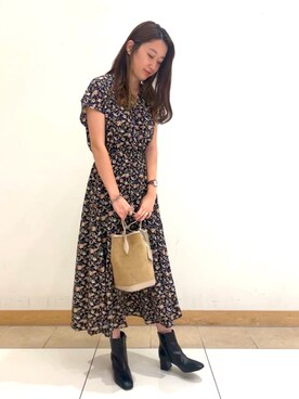 「YECCA VECCA（イェッカヴェッカ）のアイテム（ワンピース）」を使った、aiさん（レディース・162cm）の夏コーディネート