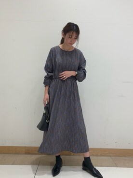 「YECCA VECCA（イェッカヴェッカ）のアイテム（ワンピース）」を使った、aiさん（レディース・162cm）の冬コーディネート