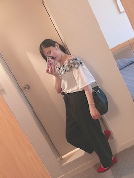 「#オフショル」｜lisaさん（レディース・152cm）の夏コーディネート
