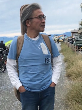 「アイテム（トップス）」を使った、あさじぃさん（メンズ・174cm・50代）の秋コーディネート