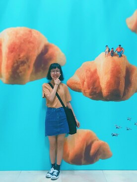 「CONVERSE（コンバース）のCONVERSE コンバース ジャック パーセル / JACK PURCEL（スニーカー）」を使った、lilyさん（レディース・159cm）の夏コーディネート