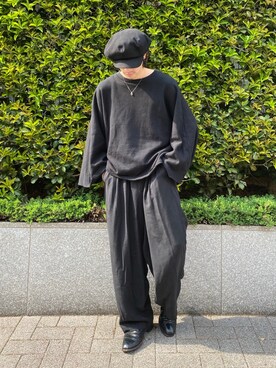 「コロナに負けない」｜「アイテム（スウェット）」を使った、oriryoさん（メンズ・173cm）の春コーディネート