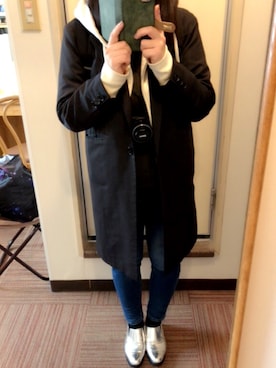 「大阪旅行」｜「アイテム（ジャケット/アウター）」を使った、mikkeさん（レディース・152cm）の秋コーディネート