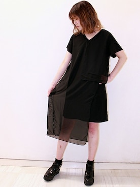 「Tシャツワンピ」｜BARAKさん（レディース・159cm）の春コーディネート