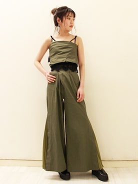 「プラットフォーム」｜「アイテム（その他シューズ）」を使った、BARAKさん（レディース・159cm）の春コーディネート