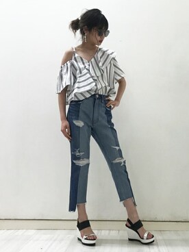 BARAKさん（レディース・159cm）の夏コーディネート