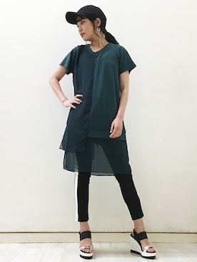 BARAKさん（レディース・159cm）の夏コーディネート