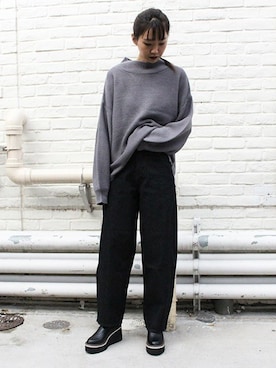 「ストレートデニム」｜BARAKさん（レディース・168cm）の秋コーディネート