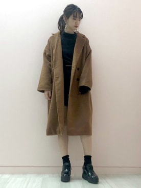 「BARAK（バラク）のアイテム」を使った、BARAKさん（レディース・168cm）の冬コーディネート