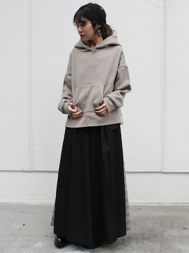 「プリーツ」｜BARAKさん（レディース・160cm）の冬コーディネート