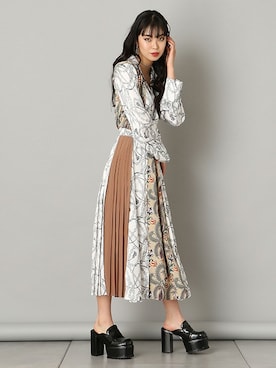 「春ワンピ」｜BARAKさん（レディース・163cm）の春コーディネート