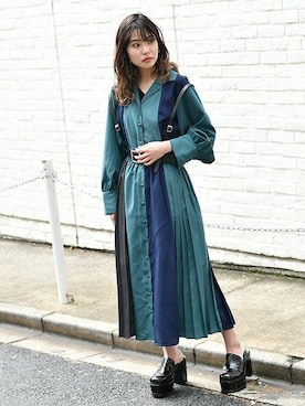 「厚底」｜BARAKさん（レディース・160cm）の春コーディネート